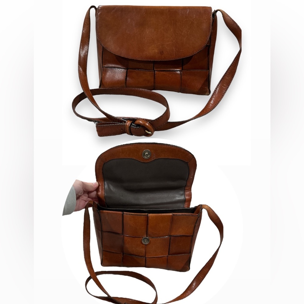 Brown Leather Crossbody Bag